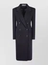Tagliatore Double-breasted Coat Featuring Flap Pockets In Multi
