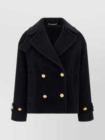 TAGLIATORE DOUBLE-BREASTED COAT FLAP POCKETS