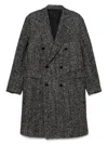 Tagliatore Black  White Coats In Gray