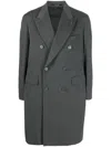 Tagliatore Double-breasted Coat In Gray