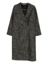 Tagliatore Double-breasted Coat In Gray