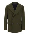 Tagliatore Double-breasted Coat In Green