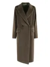 Tagliatore Double-breasted Coat In Green