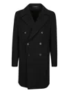 Tagliatore Double-breasted Coat In Multi