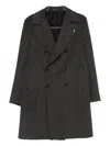Tagliatore Double-breasted Coat In Multi