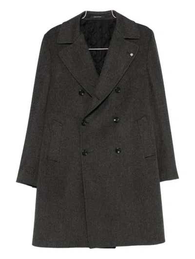 Tagliatore Double-breasted Coat In Multi