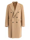 Tagliatore Double-breasted Coat In Neutral