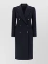 Tagliatore Tailored Double-breasted Coat Notched Lapels In Blue