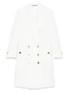 Tagliatore Double-breasted Coat In White