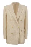Tagliatore Women's Double-breasted Cotton-blend Blazer