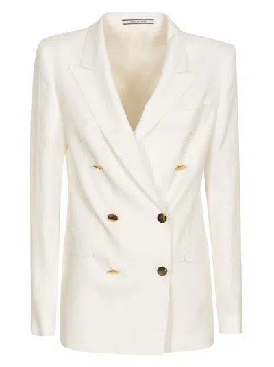TAGLIATORE DOUBLE-BREASTED FITTED BLAZER