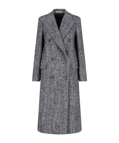 TAGLIATORE TAGLIATORE DOUBLE-BREASTED BELTED TAILORED COAT