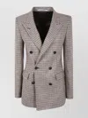 Tagliatore Houndstooth Double-breasted Blazer In Multi