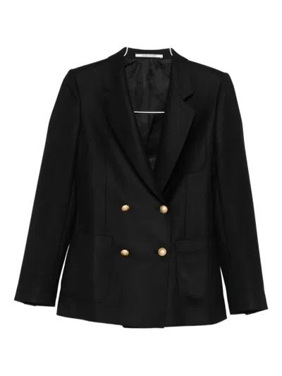 Tagliatore Double-breasted Jacket In Black