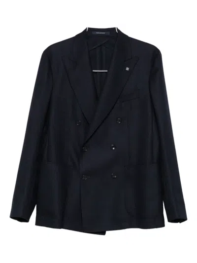 Tagliatore Double-breasted Jacket In Black