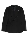 Tagliatore Double-breasted Jacket In Black