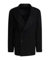 Tagliatore Wool Double-breasted Coat In Black