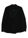 Tagliatore Double-breasted Jacket In Black