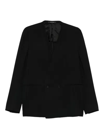 Tagliatore Double-breasted Jacket In Black