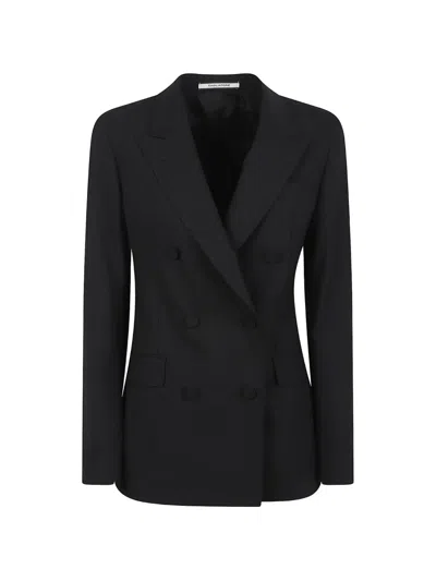 Tagliatore Double-breasted Jacket In Black