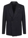 Tagliatore Montecarlo Double-breasted Jacket In Blue