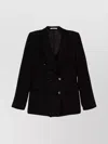 Tagliatore Double-breasted Jacket Featuring Button Detailing In Black