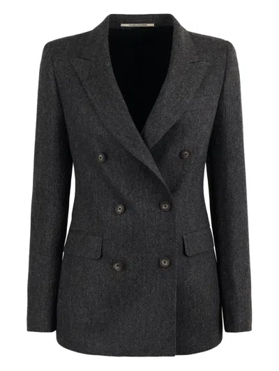 Tagliatore Double-breasted Jacket In Gray