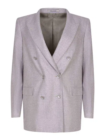 Tagliatore Double-breasted Jacket In Purple