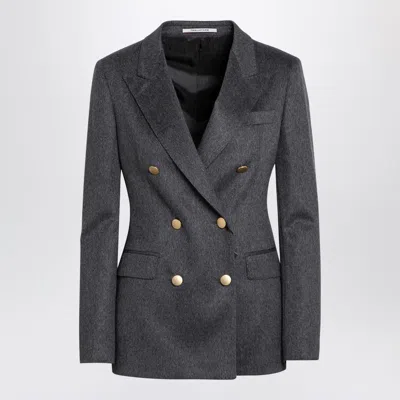 Tagliatore Double-breasted Jacket In Grey