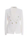 Tagliatore Double-breasted Jacket  "j-alycia" In White