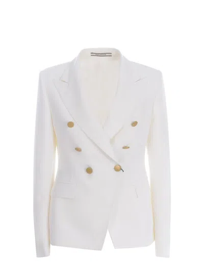 Tagliatore Double-breasted Jacket  "j-alycia" In White