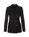 Tagliatore Peak-lapels Double-breasted Blazer In Black
