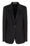 Tagliatore Double-breasted Jacket J-paris In Wool Blend In Black