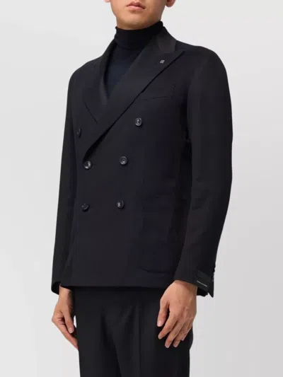TAGLIATORE DOUBLE-BREASTED JACKET PEAK LAPELS