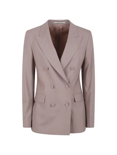 Tagliatore Double-breasted Jacket In Purple
