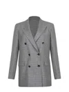 Tagliatore Double-breasted Jacket  "j-jasmine" In Gray