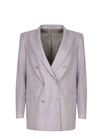 Tagliatore Double-breasted Jacket  "j-jasmine" In Gray