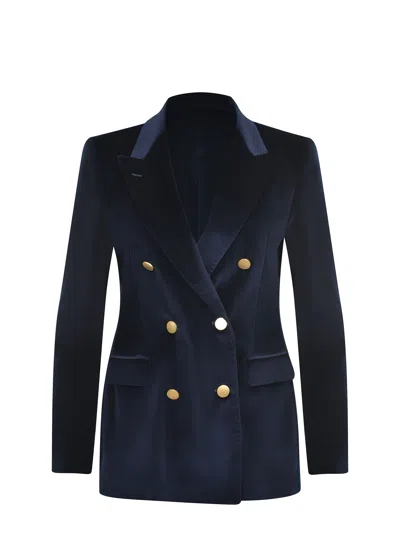 Tagliatore Double-breasted Jacket  "j-parigi" In Blue