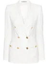 Tagliatore Parigi Wool-blend Double-breasted Blazer In White