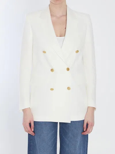 Tagliatore Double-breasted Jacket In White