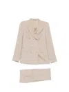 Tagliatore Double-breasted Jacket In Neutral