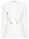 Tagliatore Women's Double-breasted Jacket In White