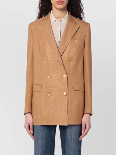 TAGLIATORE DOUBLE-BREASTED JACKET WITH BACK VENT