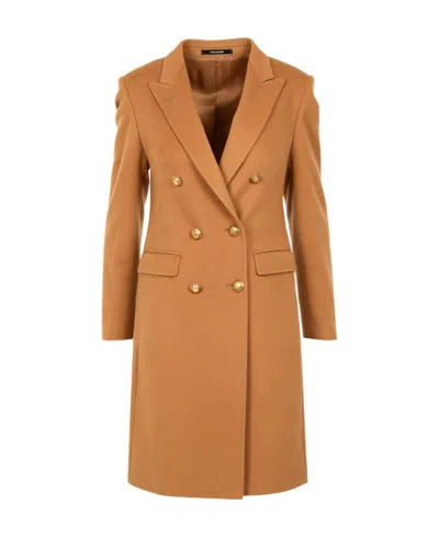 TAGLIATORE DOUBLE-BREASTED LAPEL COAT