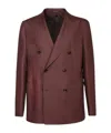 TAGLIATORE DOUBLE-BREASTED LINEN BLAZER