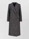 Tagliatore Tailored Black Jacket With Classic Collar And Sophisticated Silhouette In Gray