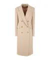 Tagliatore Double-breasted Notched-lapels Coat In Nude