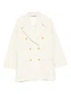 Tagliatore Double-breasted Patch-pocket Coat In Neutral