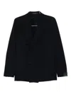 Tagliatore Double-breasted Patch-pocket Jacket In Black