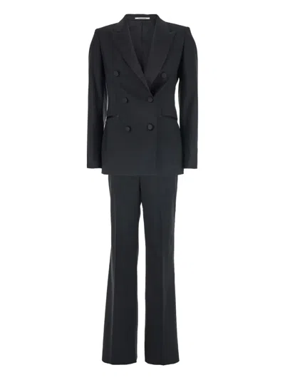 TAGLIATORE DOUBLE-BREASTED PEAK-LAPEL SUIT